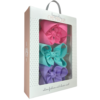 1/4" HEADBAND W/ 4.5" BOW GIFT BOX - HOT PINK, AQUAMARINE & LIGHT ORCHID | Beyond Creation