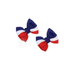 3.5" TRI-COLORED BOWS (2 PACK)