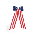 4.5″ FLAT BOW WITH 7″ PATRIOTIC STREAMER