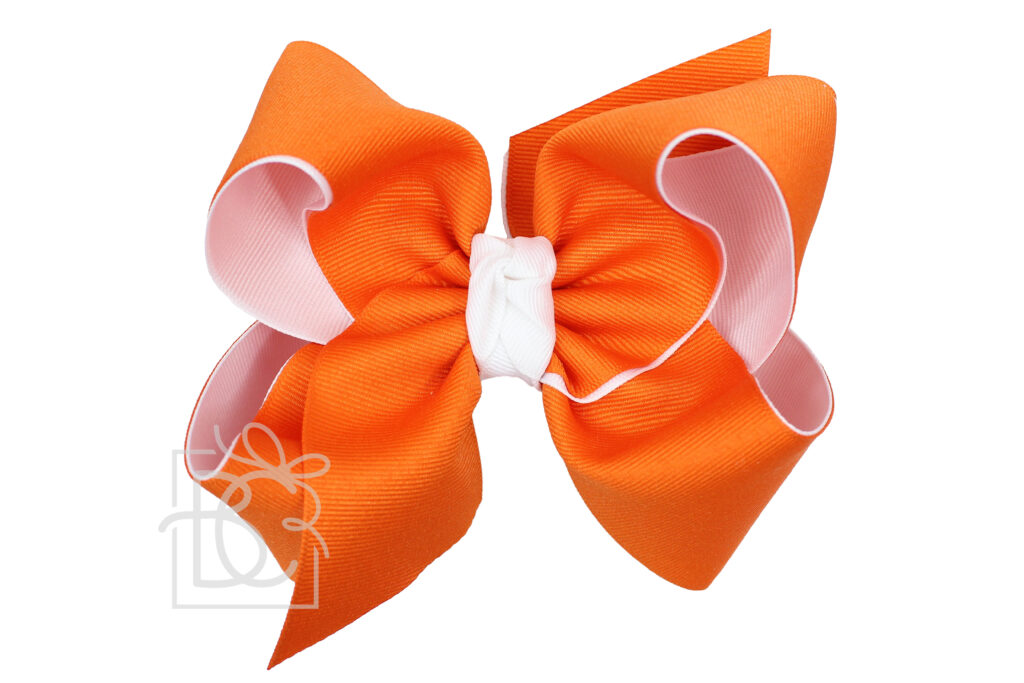 Orange Ribbon Beach Bow