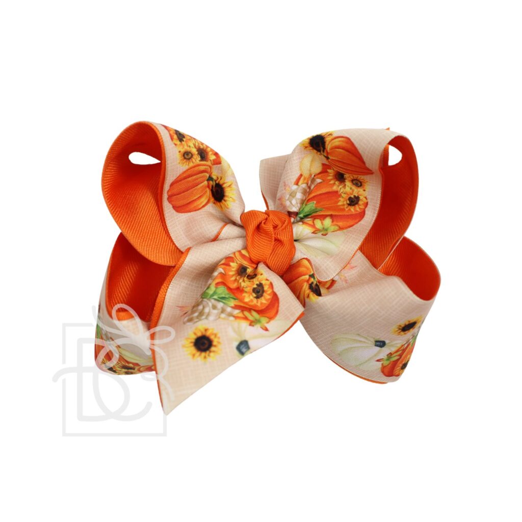 Happy Halloween Pumpkin Bum Bow