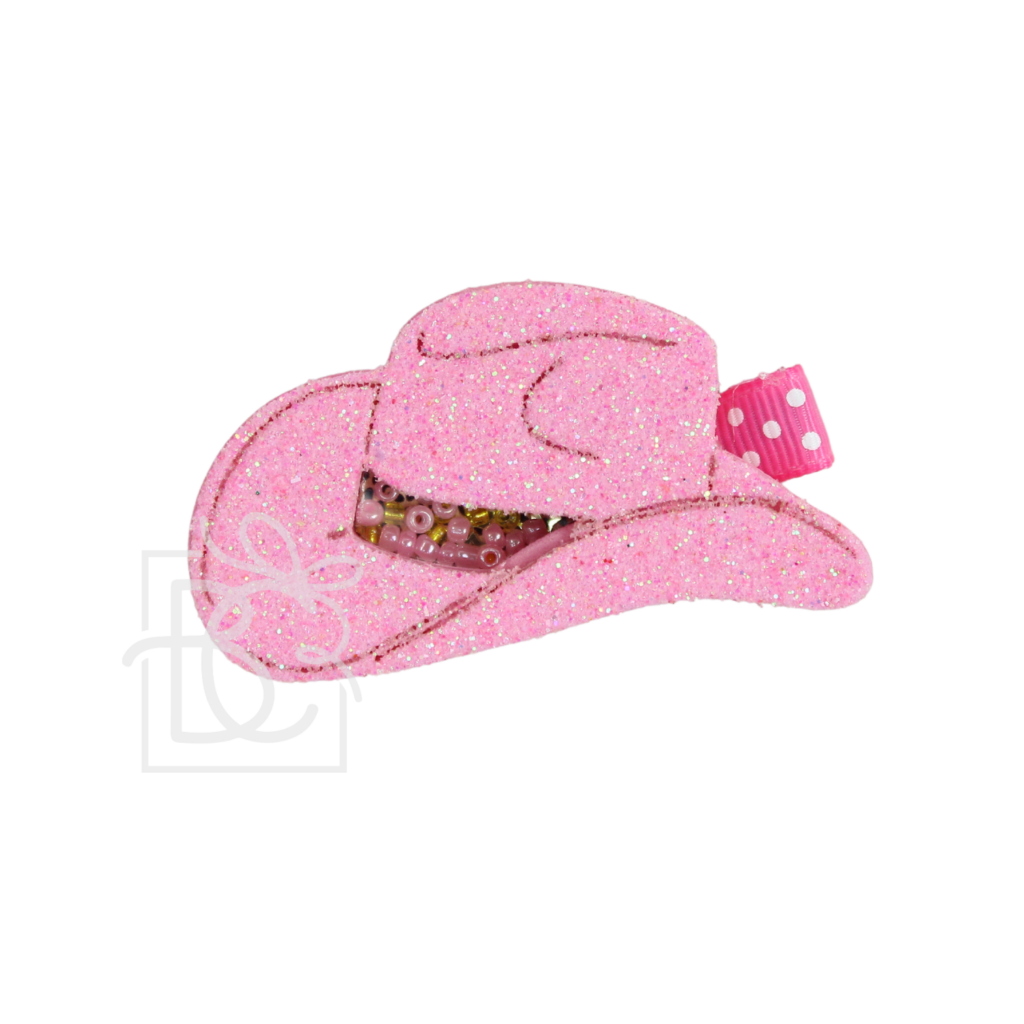 Cowboy Hat Shaker Hair Bow Clip Beyond Creations cowboy-hat-shaker-hair-bow-clip-beyond-creations