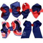 Red and Navy School Bows