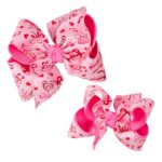 Valentine's Cupcake Heart Hair Bow