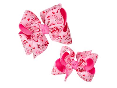 Valentine's Cupcake Heart Hair Bow | Beyond Creation