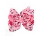 VALENTINE'S DAY GLITTER MINI HEART HAIR BOW