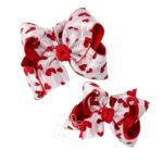 Valentine’s Glitter Heart Bow