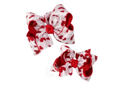 VALENTINE'S GLITTER HEART BOW | Beyond Creation