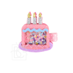 Birthday Cake Shaker on Pinch Clip