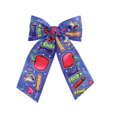 4.5" Large School Hair Bow w/ Tails | Beyond Creation