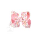 Layered Pastel Pumpkin Bow on Alligator Clip