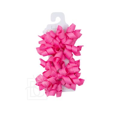 3" Medium Curly Bow on Clip (2 Pack) | Beyond Creation
