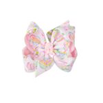 Egg Print Hair Bow on Alligator Clip