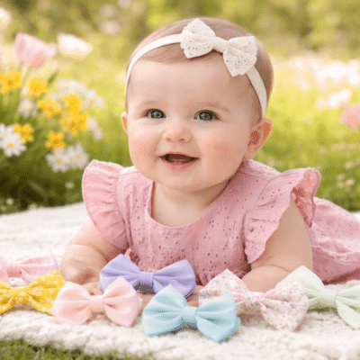 10 Spring Hair Bow Ideas for Babies and Toddlers
