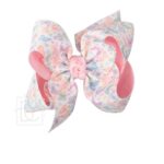 Butterfly Print Hair Bow on Alligator Clip