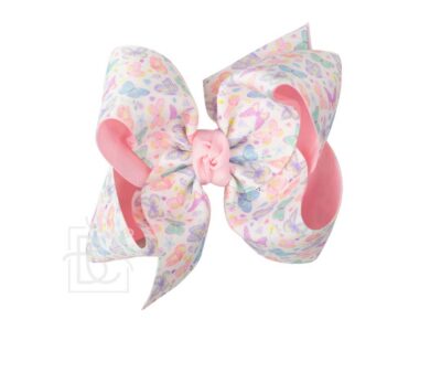 Butterfly Print Hair Bow on Alligator Clip | Beyond Creation