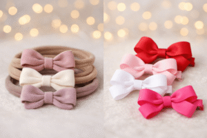 Pantyhose Headbands vs Grosgrain Hair Bows