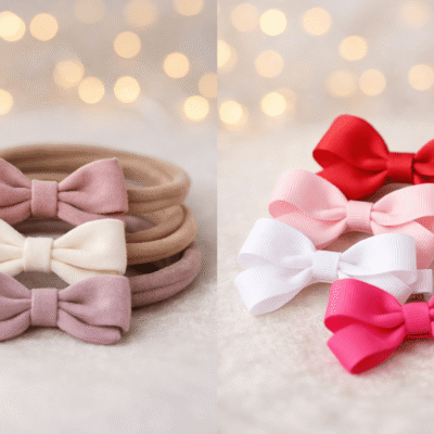 Pantyhose Headbands vs Grosgrain Hair Bows
