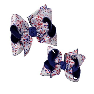 1/4" Pantyhose Nylon Headband W/ 4.5" Large Starburst Firework Hair Bow | Beyond Creation
