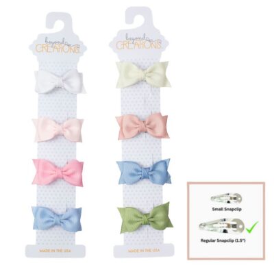 2" Toddler Sophia Bows On Snap Clip (Set of 4) | Beyond Creation