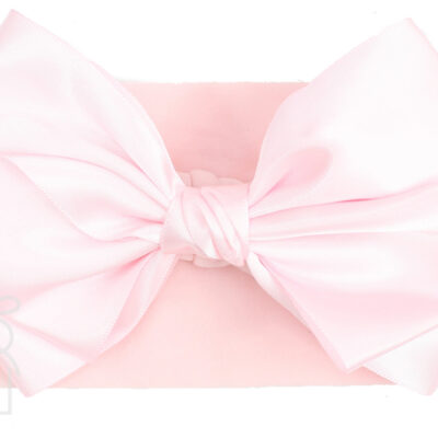Wide Pantyhose Headband w/ 5" Satin European Hair Bow | Beyond Creation